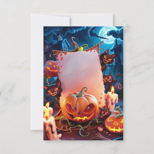 Blank Halloween Einladungskarte Einladung (Vorderseite)