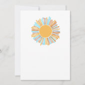Blank hinzufügen Ihre eigene Boho Sonne Hier kommt Einladung (Vorderseite)