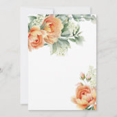 Blank hinzufügen Ihre eigene rustikale Korallenwei Einladung (Vorderseite)