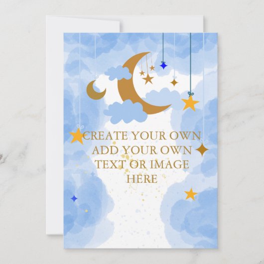 Blank hinzufügen Sie Ihre eigenen DIY Twinkle Twin Einladung (Vorderseite)