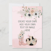 Blank hinzufügen Sie Ihre eigenen DIY Western Cowg Einladung (Vorderseite)