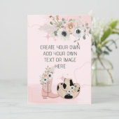 Blank hinzufügen Sie Ihre eigenen DIY Western Cowg Einladung (Stehend Vorderseite)