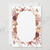Blank hinzufügen Sie Ihren eigenen Boho Fall Rust  Einladung (Vorderseite)