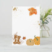 Blank hinzufügen Sie Ihren eigenen Fall Pumpkin Te Einladung (Stehend Vorderseite)