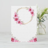 Blank Hochzeitskarte Einladung (Stehend Vorderseite)