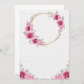 Blank Hochzeitskarte Einladung (Vorne/Hinten)