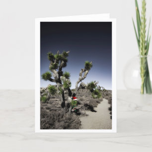 Blank Holiday Card Christmas Desert Dankeskarte