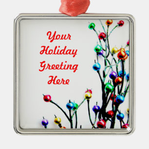 Blank Holiday Gruß Ornament Aus Metall