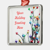 Blank Holiday Gruß Ornament Aus Metall (Links)
