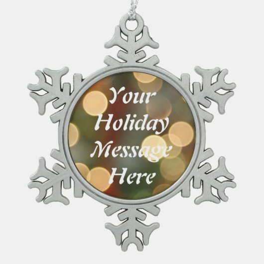 Blank Holiday Snowflake Ornament (Vorderseite)
