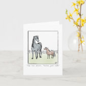 Blank Horse Grußkarte Karte (Gelbe Blume)