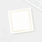 Blank Imitate Gold Foil Post-it Klebezettel