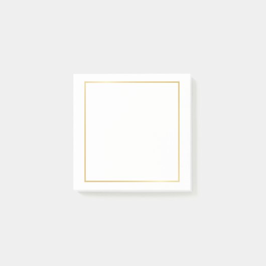 Blank Imitate Gold Foil Post-it Klebezettel (Vorderseite)