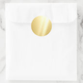 Blank Imitate Gold Glamour Template Elegant Runder Aufkleber (Tasche)
