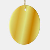 Blank Imitate Gold Metallic Look Template Circle Keramik Ornament (Rechts)