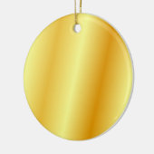 Blank Imitate Gold Metallic Look Template Circle Keramik Ornament (Links)