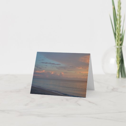 Blank Inside, Beach Sunset Grußkarte Karte (Vorderseite)