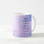 Blank Inside Beautiful Psalm 67 Blessing Upon Us Kaffeetasse (VorderseiteRechts)