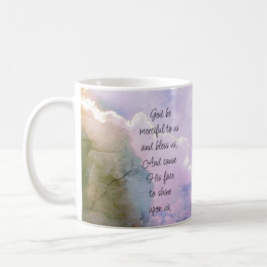 Blank Inside Beautiful Psalm 67 Blessing Upon Us Kaffeetasse (Links)