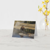 Blank Inside Bison Yellowstone Natur Karte (Gelbe Blume)
