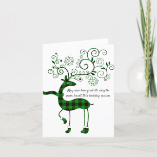 Blank Inside Gruß, Geburtstag, Weihnachten