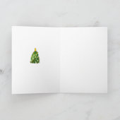 Blank Inside Mitten Tree Weihnachtskarte Feiertagskarte (Innenseite)
