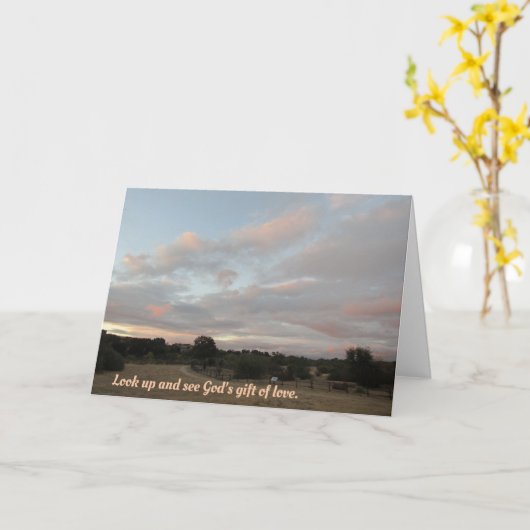 Blank Inside: Pastell Sunset Over Paso Robles Park Karte (Gelbe Blume)