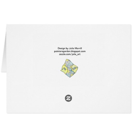 Blank-Inside-Quilter-Karte (Rückseite Horizontal)