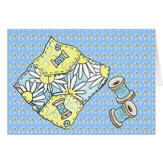 Blank-Inside-Quilter-Karte (Vorderseite (Horizontal))