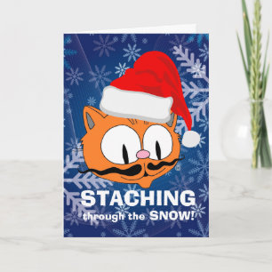 Blank Inside - Staching Through the Snow! humorvol Karte