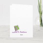 Blank inspirierende Grußkarte Karte (Rückseite)