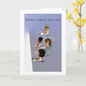 Blank inspirierende Grußkarte Karte (Gelbe Blume)