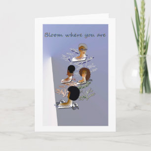 Blank inspirierende Grußkarte Karte