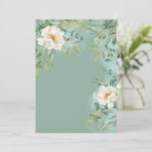 Blank Invasion DIY Silver Sage Eukalyptus Blume Einladung (Stehend Vorderseite)