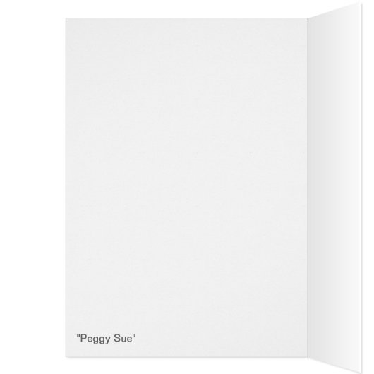 Blank Iris Card -"Peggy Sue" (Innen (Links))