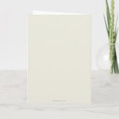 Blank Ivory Elegant Script Abschluss Dankeskarte (Rückseite)