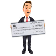 Blank-Karo für gigantische Wohltätigkeit