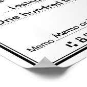 Blank Karo für Sweepstakes & Awards Poster (Ecke)