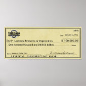 Blank Karo für Sweepstakts & Awards PARCHMENT Poster (Vorne)