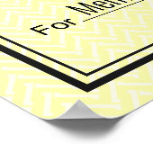 Blank Karo für Sweepstakts & Awards YELLOW Poster (Ecke)