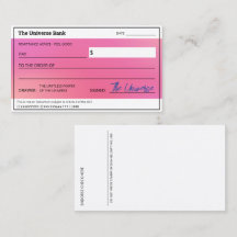 Blank Karo Pink Aura Gesetz der Attraktivität Über