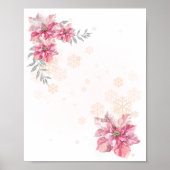 Blank kreieren Sie Ihre eigene kleine Schneeflocke Poster (Vorne)