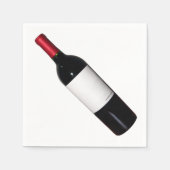 Blank Label Wein Flasche Napkins Serviette (Vorderseite)
