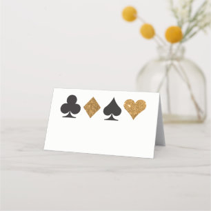 Blank Las Vegas Gold Imitats Glitzer Platzkarte