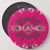 Blank, lebhaft rosa, bläserfarbene, lila Schattenm Button (Vorne & Hinten)