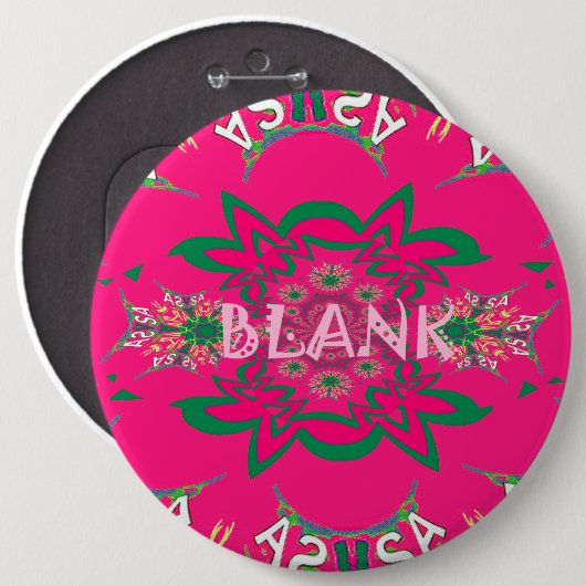Blank, lebhaft rosa, bläserfarbene, lila Schattenm Button (Vorne & Hinten)