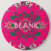 Blank, lebhaft rosa, bläserfarbene, lila Schattenm Button (Vorderseite)
