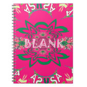 Blank, lebhaft rosa, bläserfarbene, lila Schattenm Notizblock (Vorderseite)