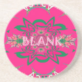 Blank, lebhaft rosa, bläserfarbene, lila Schattenm Untersetzer (Vorne)