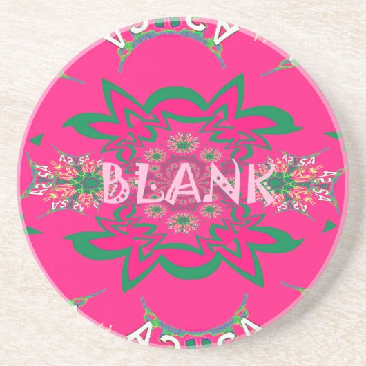 Blank, lebhaft rosa, bläserfarbene, lila Schattenm Untersetzer (Vorne)